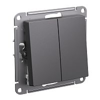 Выключатель без рамки Systeme Electric AtlasDesign 2-кл. базальт картинка